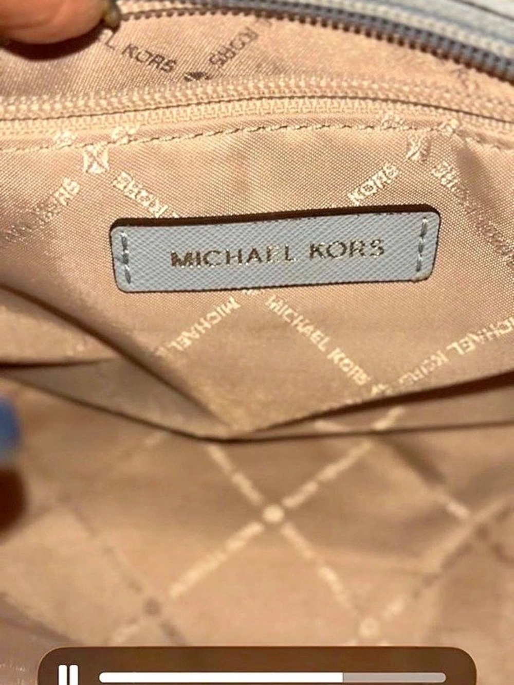 Michael Kors Whitney Large Clear and Leather Satchel Brown Clear Crossbody Bag - Picture 3 of 4
